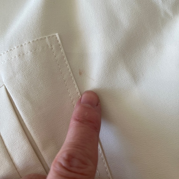 ZENOBIA Lightweight Lined Zip Front Jacket Made Canada Silk Blend Neutral Office - Picture 15 of 16